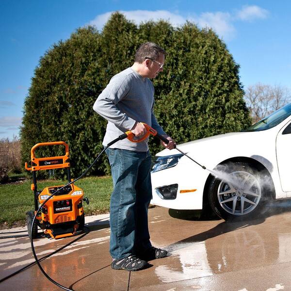 Generac - 3,100 psi 2.8-GPM OneWash Variable Speed Gas Pressure Washer