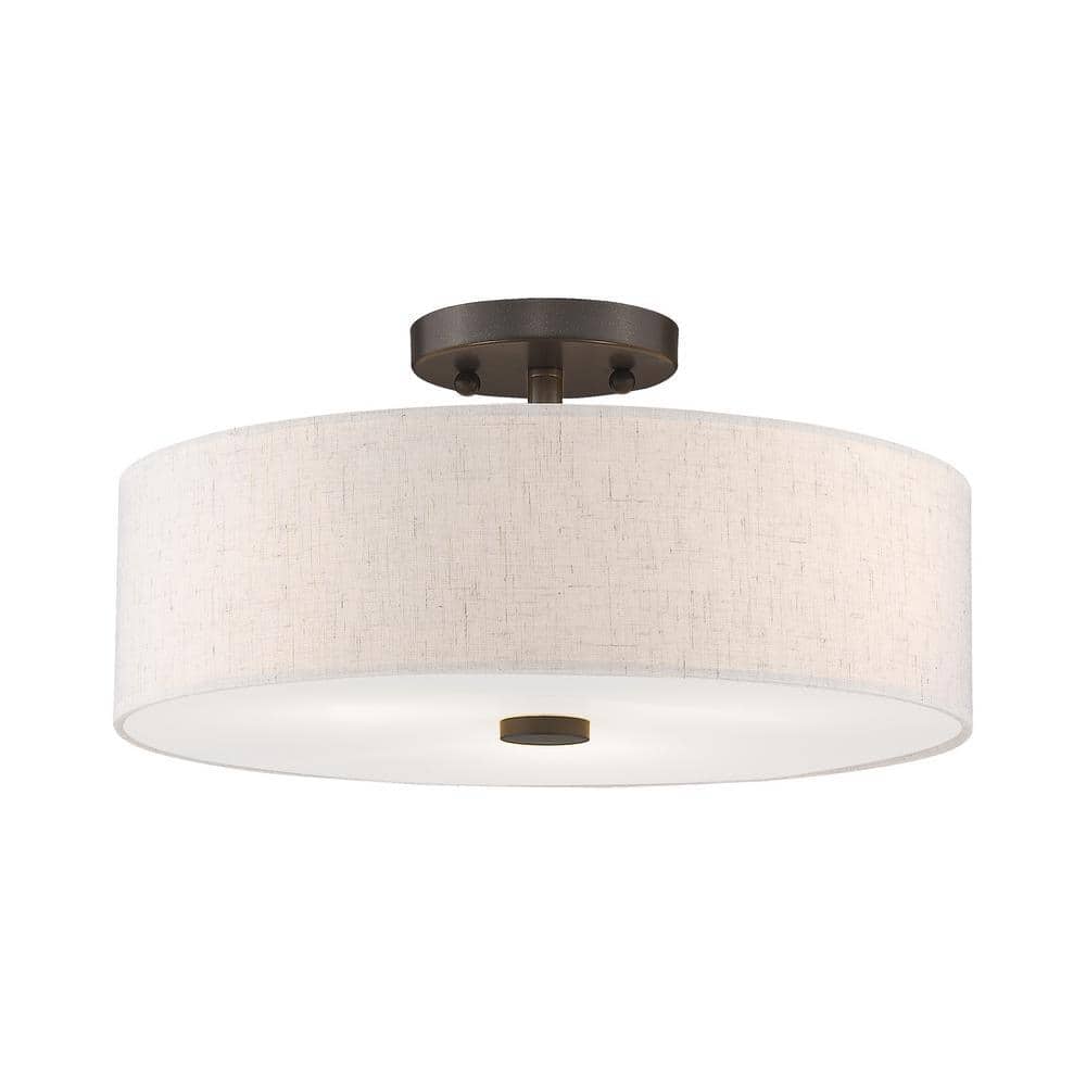 Somerhill 3 Light English Bronze Semi Flush Mount price history on PriceWatchPro