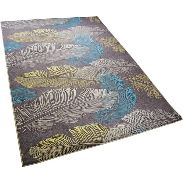 Taupe Feathers 5 ft. x 7 ft. Area Rug