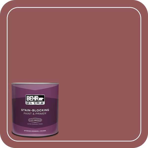 BEHR ULTRA 1 qt. #150F-6 Gallery Red Extra Durable Eggshell Enamel Interior Paint & Primer