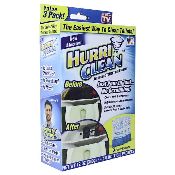 HurriClean 13 oz. Automatic Toilet Tank All-Purpose Cleaner (3-Pack)