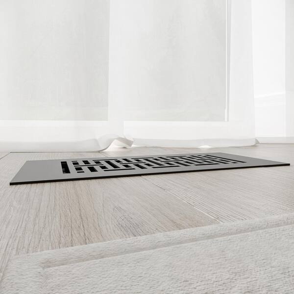 Reggio Registers Low Profile 10 in. x 4 in. Steel Floor Register