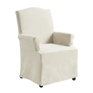 Adelina Tan Traditional Roll Arm Dining Chair with Hooded Caster Wheels