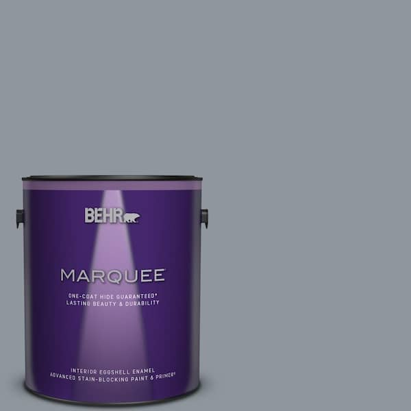 BEHR MARQUEE 1 gal. #MQ5-21 Radiant Silver One-Coat Hide Eggshell Enamel Interior Paint & Primer