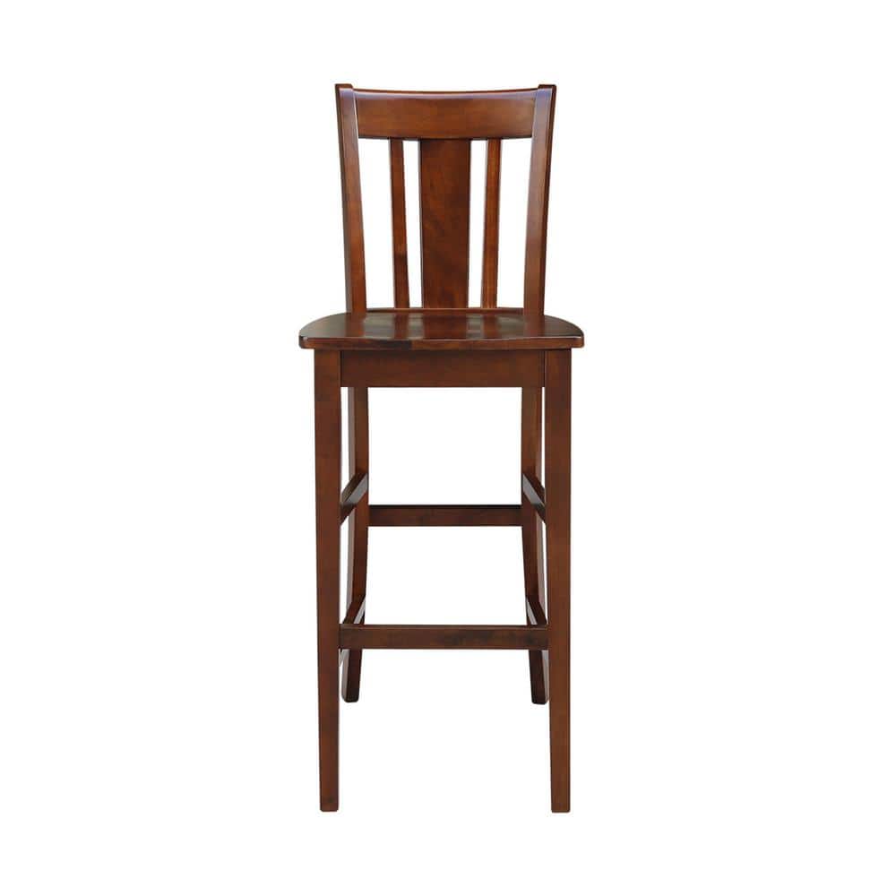 Espresso San Remo 30" Solid Wood Barstool