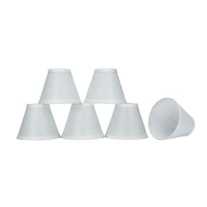 6 in. x 5 in. White Hardback Empire Lamp Shade (6-Pack)