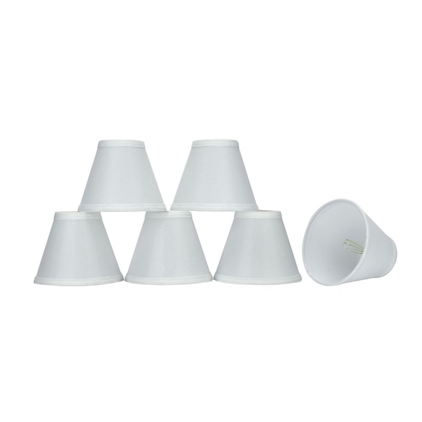 Aspen Creative Corporation 6 in. x 5 in. White Hardback Empire Lamp Shade (6-Pack)