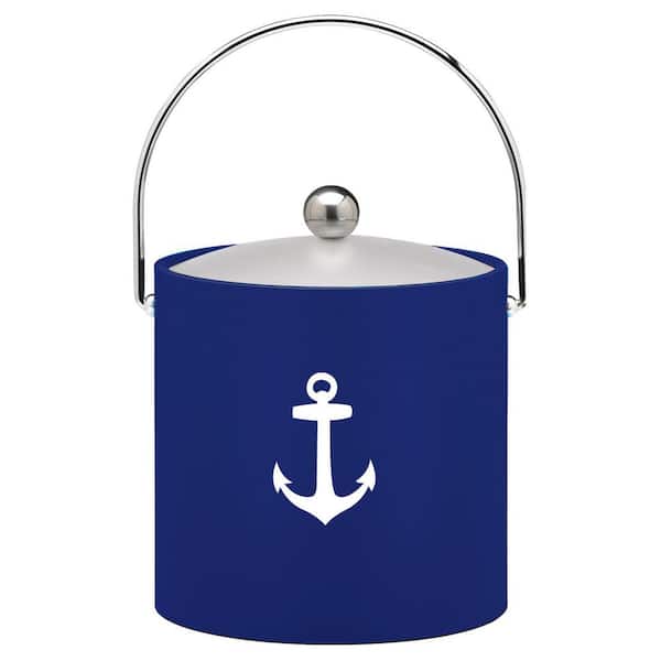 Kraftware Kasualware Anchor 3 Qt. Ice Bucket in Blue