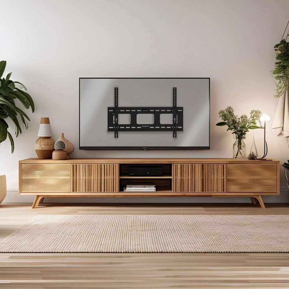 Heavy Duty Black Tilting TV Wall Mount Bracket