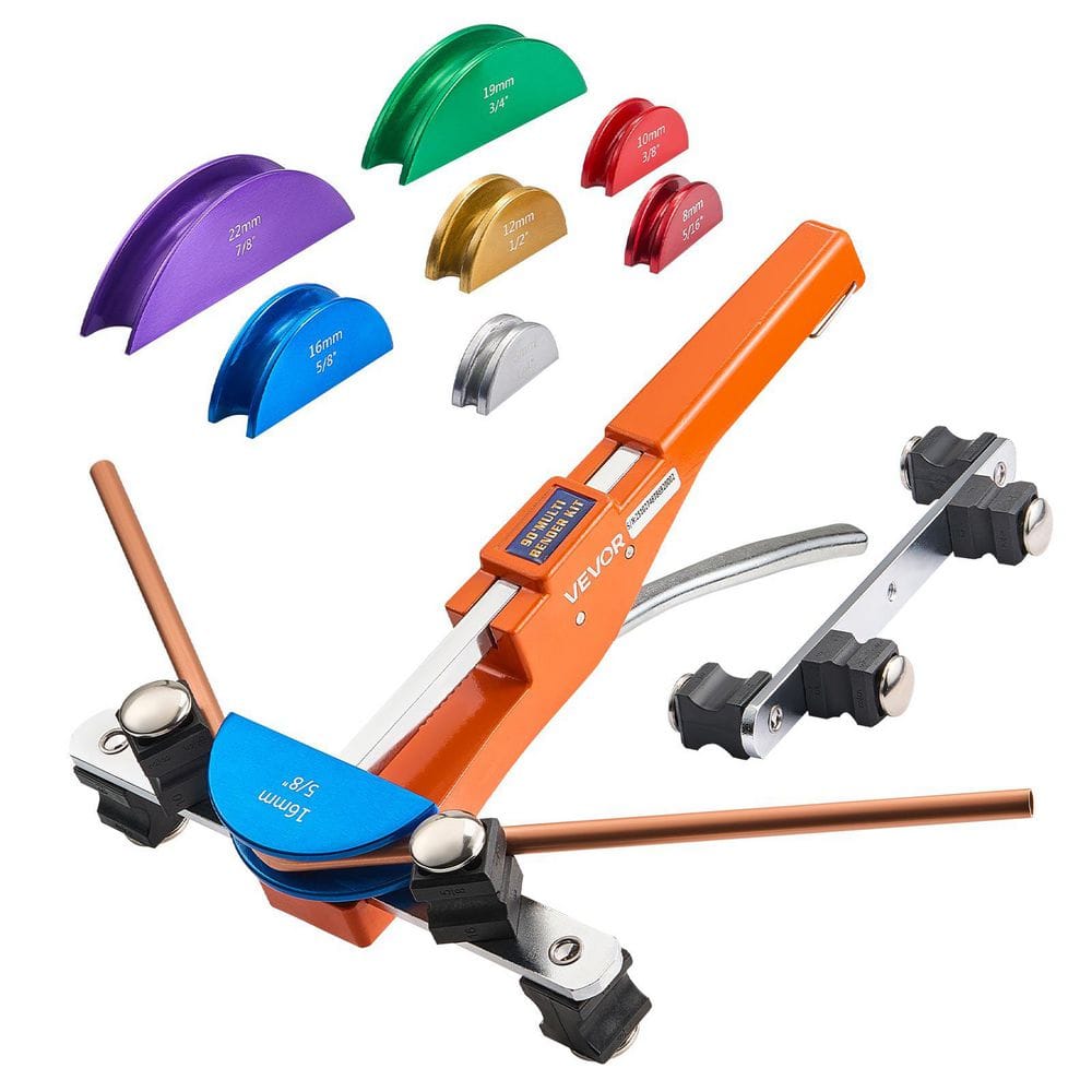 Tubing Bender Kit, 1/4 to 7/8 In., Compact Pipe Bender, Ratchet Hand Tool, with 7 Color Aluminium Alloy Dies, HVAC Tools price history on PriceWatchPro