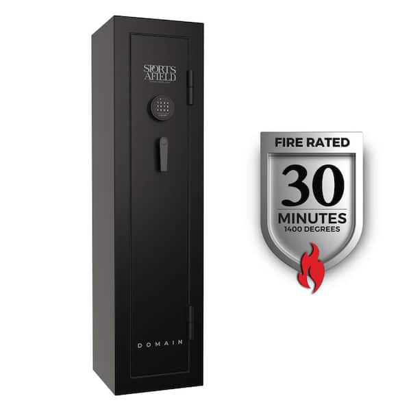 Domain 6-Gun Fireproof Electronic Lock Gun Safe, Black