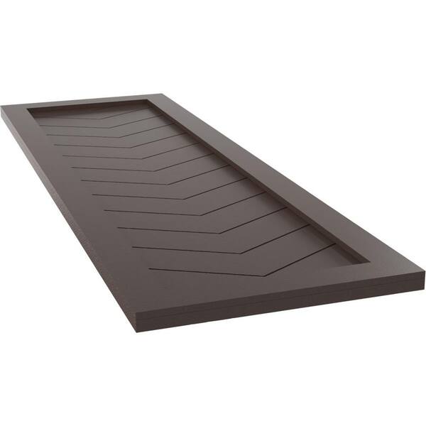Ekena Millwork 12 in. x 49 in. True Fit PVC Single-Panel Chevron