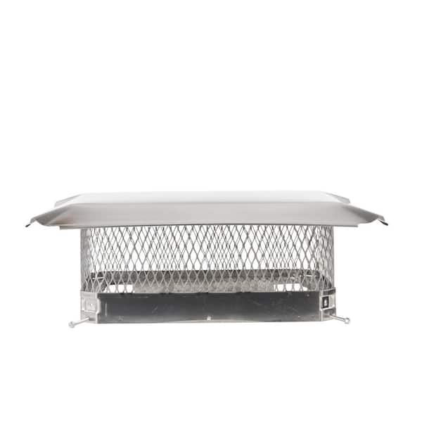 HY-C 17 in. x 13 in. California Oregon Bolt-On Single Flue Chimney Cap in Stainless Steel