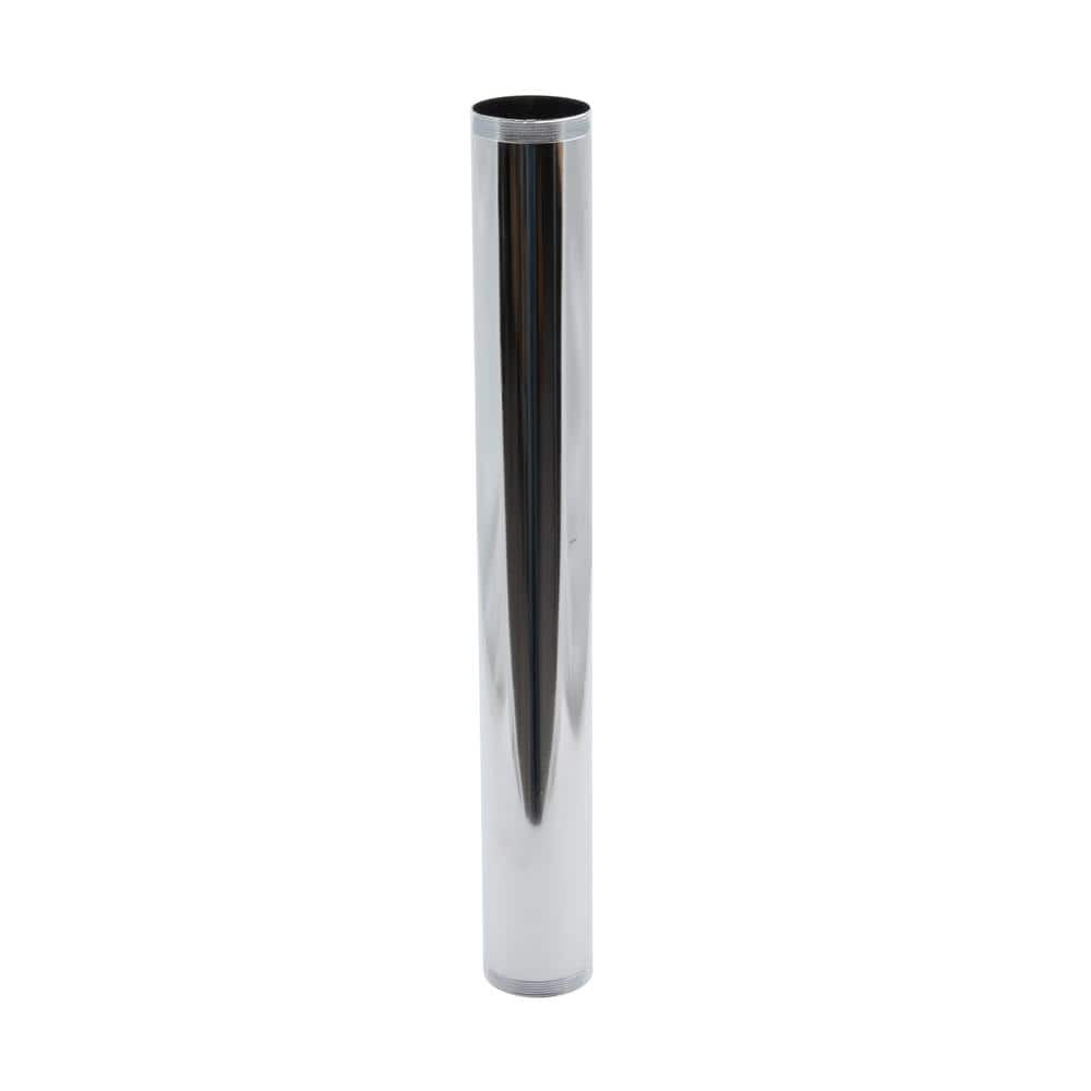 1-1/2 in. x 12 in. Chrome-Plated Brass Double Threaded-Joint Sink Drain Tai