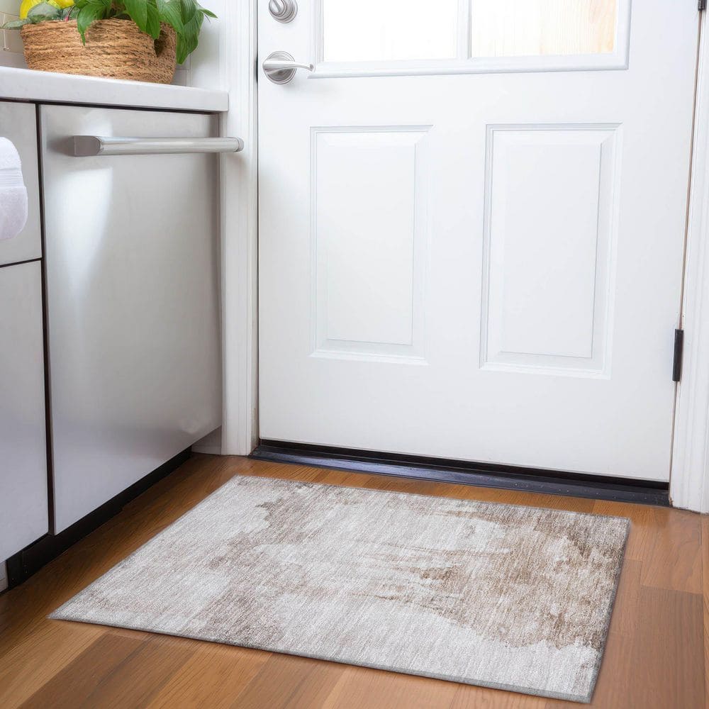 Chantille Machine Washable Indoor/Outdoor Abstract ACN1791 Taupe 2 ft. x 3 ft. Accent Rug price history on PriceWatchPro