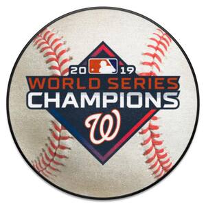 FANMATS MLB Washington Nationals Photorealistic 27 in. Round Baseball Mat  6457 - The Home Depot