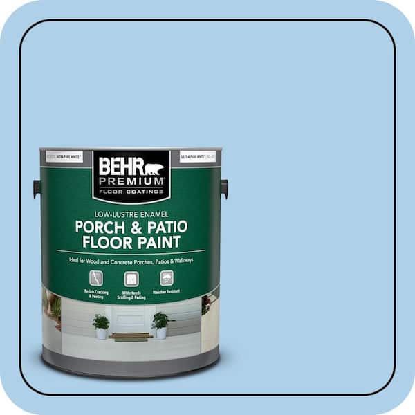 7528.OUTDOOR BASE SKYPAINTER 2D ブルー×ホワイト BEHR PREMIUM 1 gal. #T14-5 Sky Blue Low-Lustre Enamel Interior