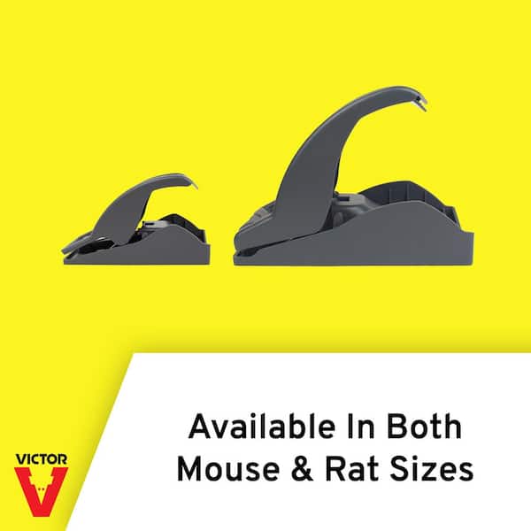 Victor Indoor and Outdoor Humane Instant-Kill One-Click Poison-Free  Reusable Mouse Trap (6-Count) M140C-3KIT - The Home Depot