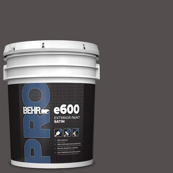 5 gal. #PPU24-02 Berry Brown Satin Enamel Exterior Paint