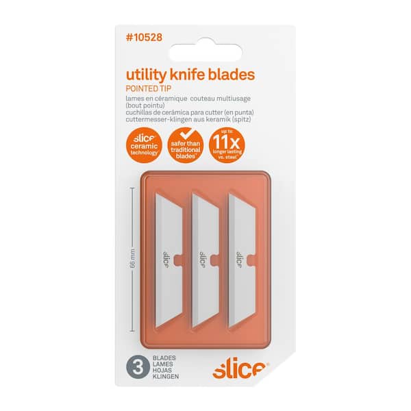 Slice Box Cutter Blades Pointed Tip (6 Packs of 4) 10408 - The Home Depot