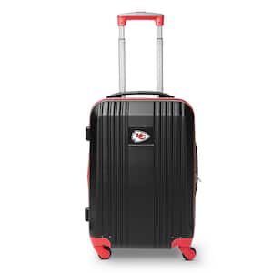 NFL Kansas City Chiefs Red 21 in. Hardcase 2-Tone Luggage Carry-On Spinner Suitcase