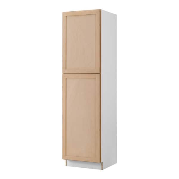 24 in. W x 24 in. D x 90 in. H Ready to Assemble Pantry Kitchen Cabinet in Unfinished with CLICKREADY Technology