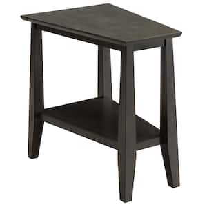 24 in. H Delton Recliner Wedge Table in Smoke Gray