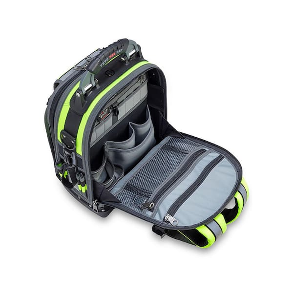 VETO PRO PAC 13 in. 39-Pocket Hi-Viz- Yellow Nylon Bag/Tote with