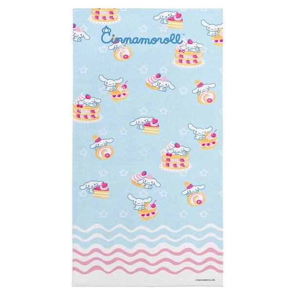 THE NORTHWEST GROUP Sanrio Cinnamo roll Pastry Dreams Cotton/Polyester Blend Printed Beach Towel