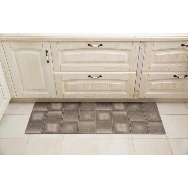 J&V TEXTILES Love 19.6 in. x 55 in. Anti-Fatigue Kitchen Mat DBC11 - The  Home Depot