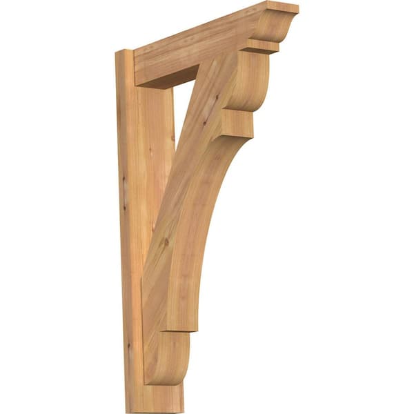 Ekena Millwork 6 in. x 34 in. x 22 in. Western Red Cedar Olympic Traditional Smooth Outlooker