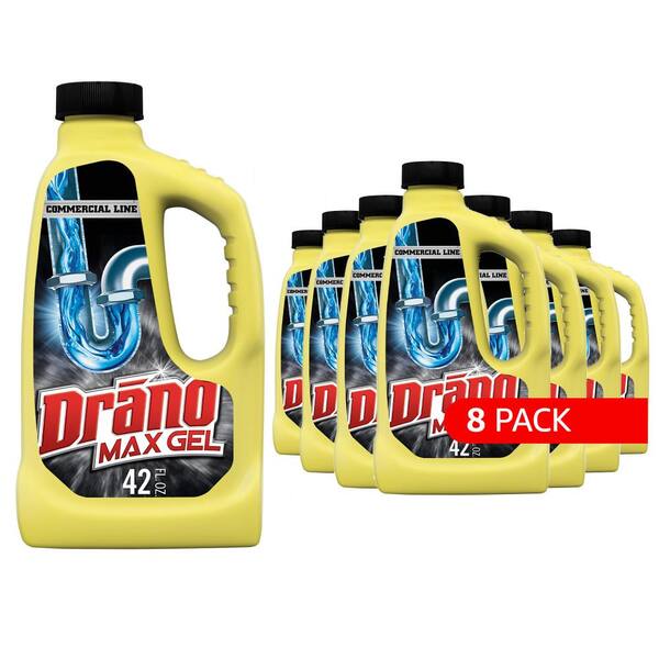 Drano Commercial Line 42 fl. oz. Max Gel Clog Remover (8Pack) 694773