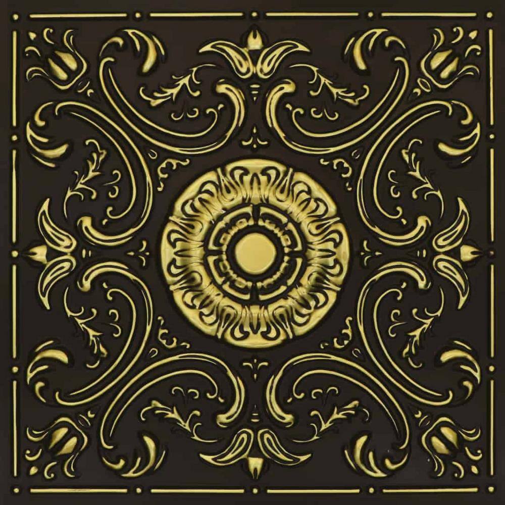 Gothic Reims PVC-Deckenfliesen – Selbstklebend, 60x60 Cm, Silber, 10 Stück, Für Schnelle Deckenrenovierung