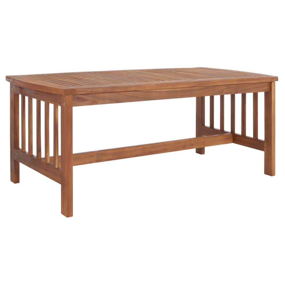 Rocklin 4-Piece Natural & Black Acacia Outdoor Set