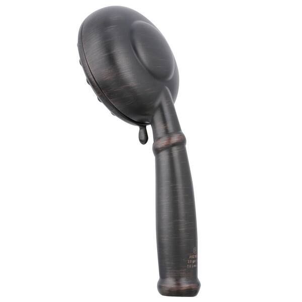 Banbury 5-Spray 4 in. Single Wall Mount Handheld Adjustable Shower Head in Mediterranean Bronze