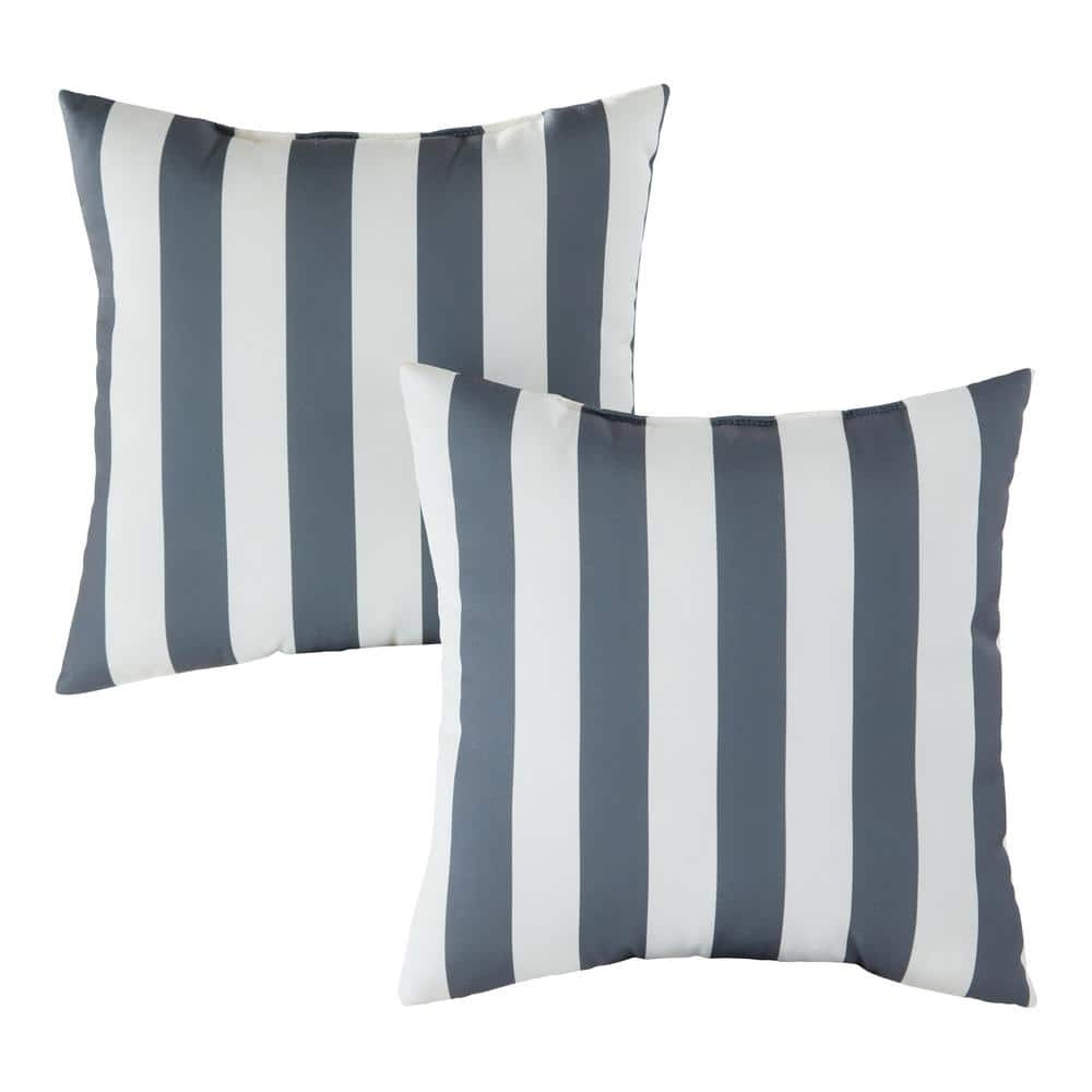 Gray shop outdoor pillows