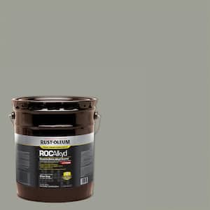 5 gal. ROC Alkyd V7400 Direct-to-Metal Gloss Silver Gray Interior/Exterior Enamel Paint