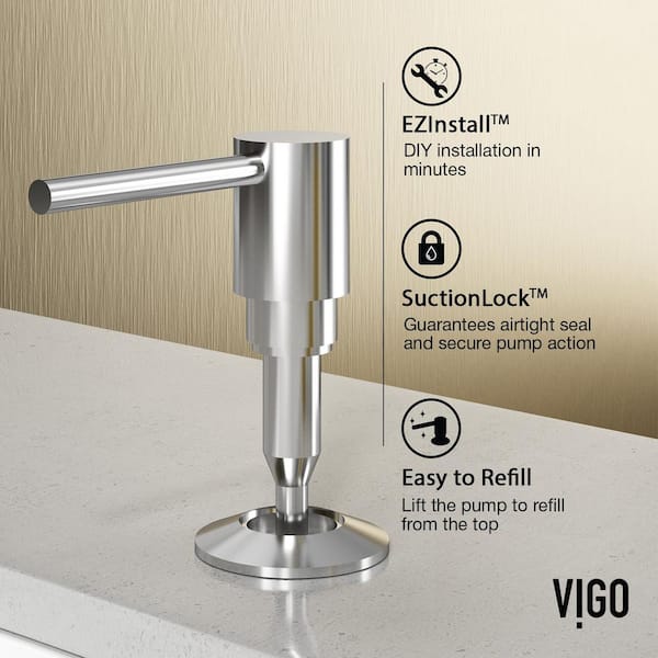 10 oz. Bolton Kitchen Soap Dispenser in Chrome