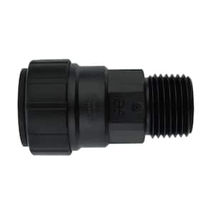 SharkBite PVC Fitting UIP364A ½ inch PVC X ½ inch PVC X ½ inch CTS PVC Connector to Copper PEX HDPE or PE-RT for Potable Water CPVC