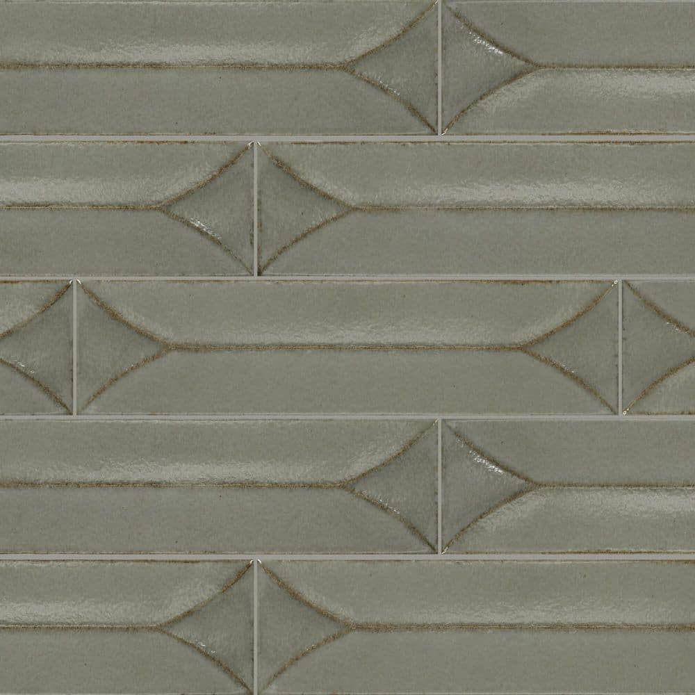 Terramater Lichen 3-1/2 in. x 15 in. Glossy Porcelain Wavy Wall Tile (8.08 sq. ft./case) price history on PriceWatchPro