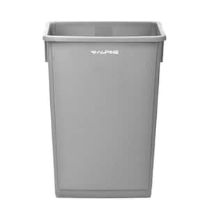 23 Gal. Grey Plastic Vented Commercial Slim Trash Can (5-Pack)