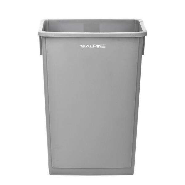 Alpine Industries Trash Can 23 Gallon Gray Commercial 3/Pack (477-GRY-3PK)