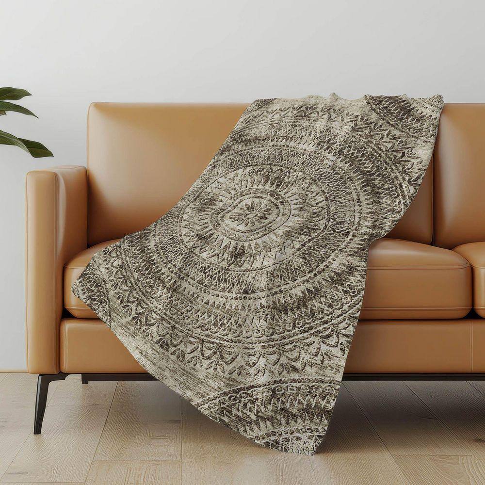 Addison Rugs Premium Machine Washable ASB113 Brown 50 in. x 70 in ...