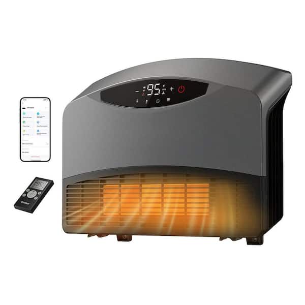 5120 BTU Electric Wall Floor Space Heater with Smart WiFi Voice Control ECO Mode 5 Heating Settings Overheat Protection