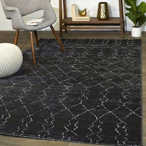 Reeves Charcoal 4 ft. 6 in. x 6 ft. Moroccan Area Rug