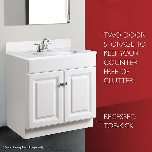 Design House Wyndham 30 In 2 Door Bath, Cost To Install A Bathroom Vanity Labor Only
