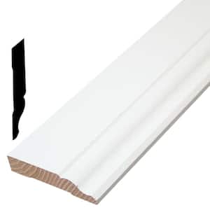 WM 8718 11/16 in. x 2-3/8 in. x 144 in. Painted Finger-Jointed Poplar Base Moulding