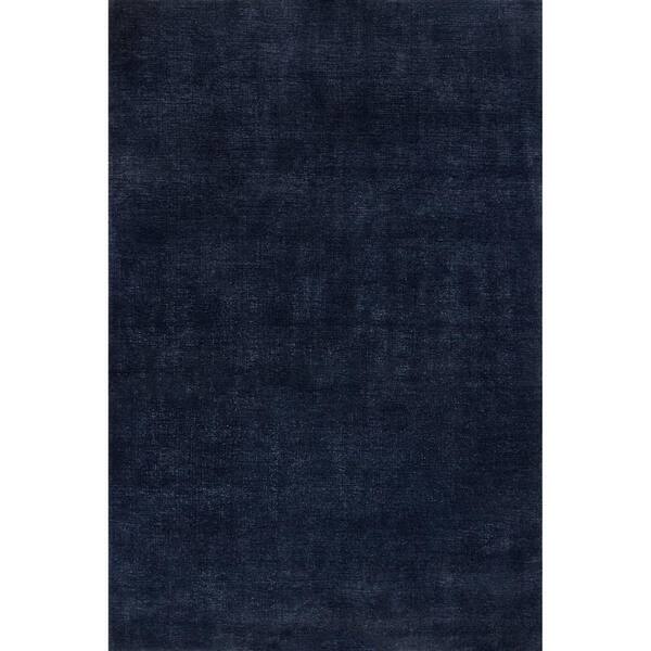 RUGS USA Arrel Speckled Wool-Blend Midnight 8 ft. x 10 ft. Indoor/Outdoor Patio Rug