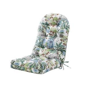 48 in. x 21 in. x 4 in. Outdoor Patio Chair Cushion for Adirondack High Back Tufted Seat Chair Cushion in Floral