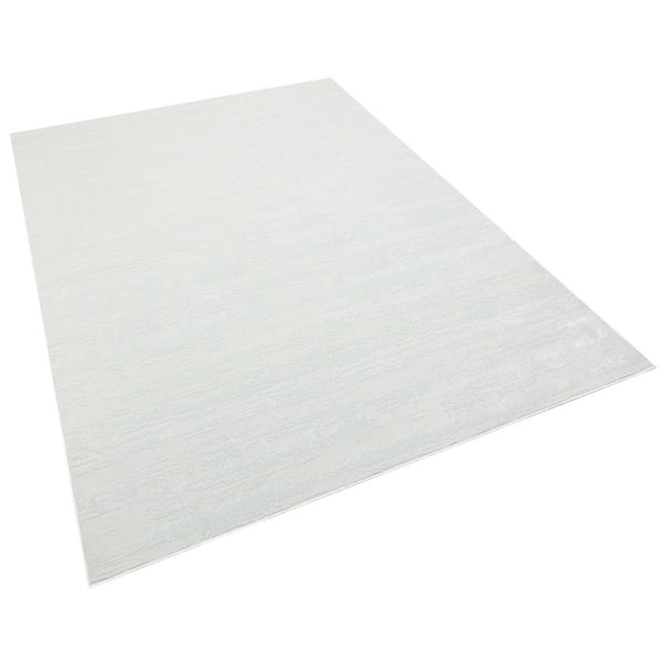 Unbranded Milano Home 3 ft. x 5 ft. White Woven Area Rug
